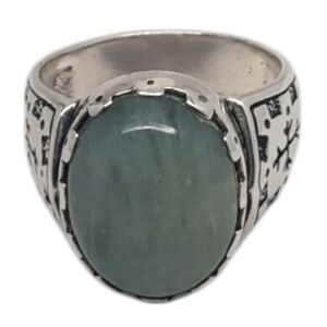 Carolyn Pollack Sterling Silver Green Quartz Ring Size 8 #20217